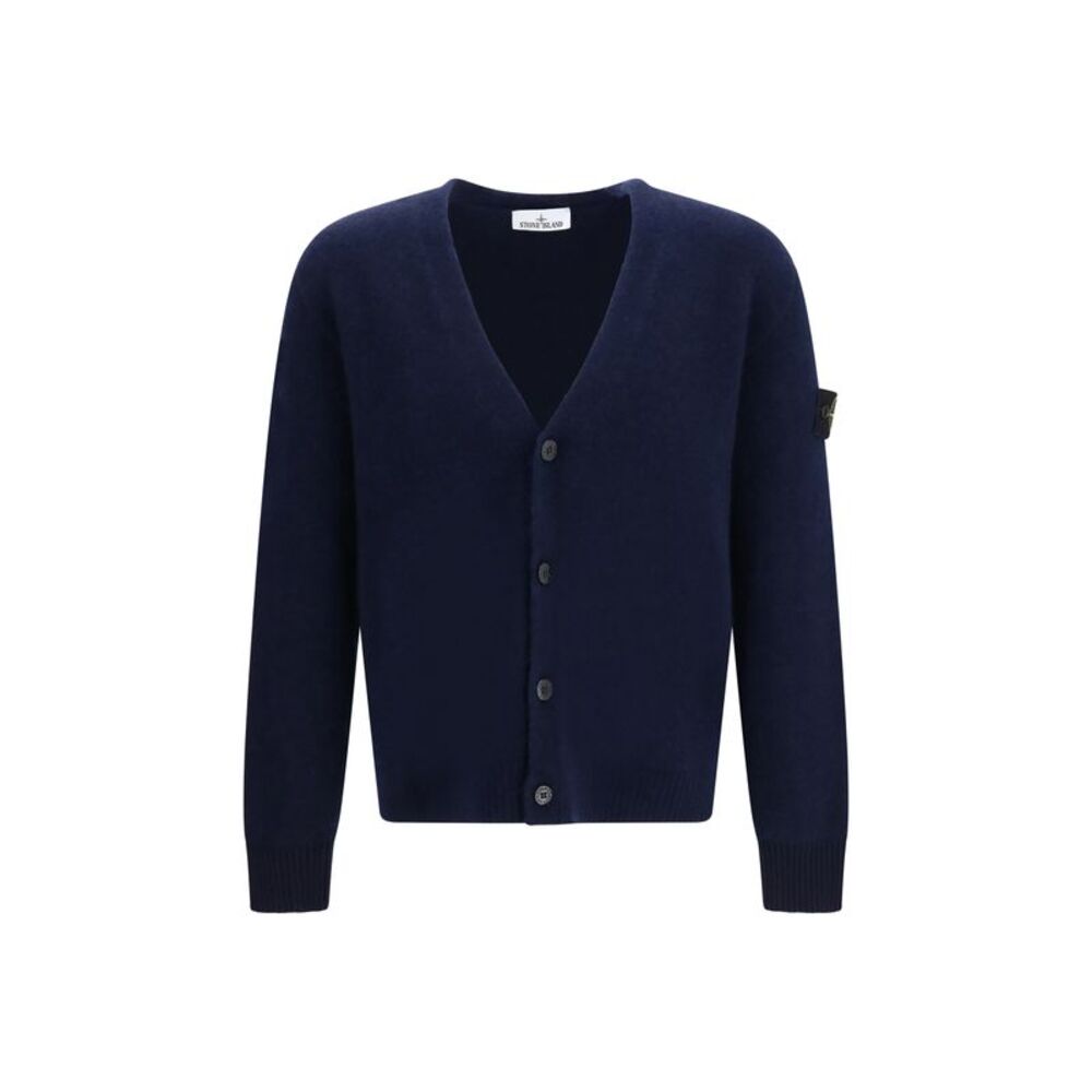 Stone Island Men Alpaca And Wool-Blend V-Neck Cardigan
